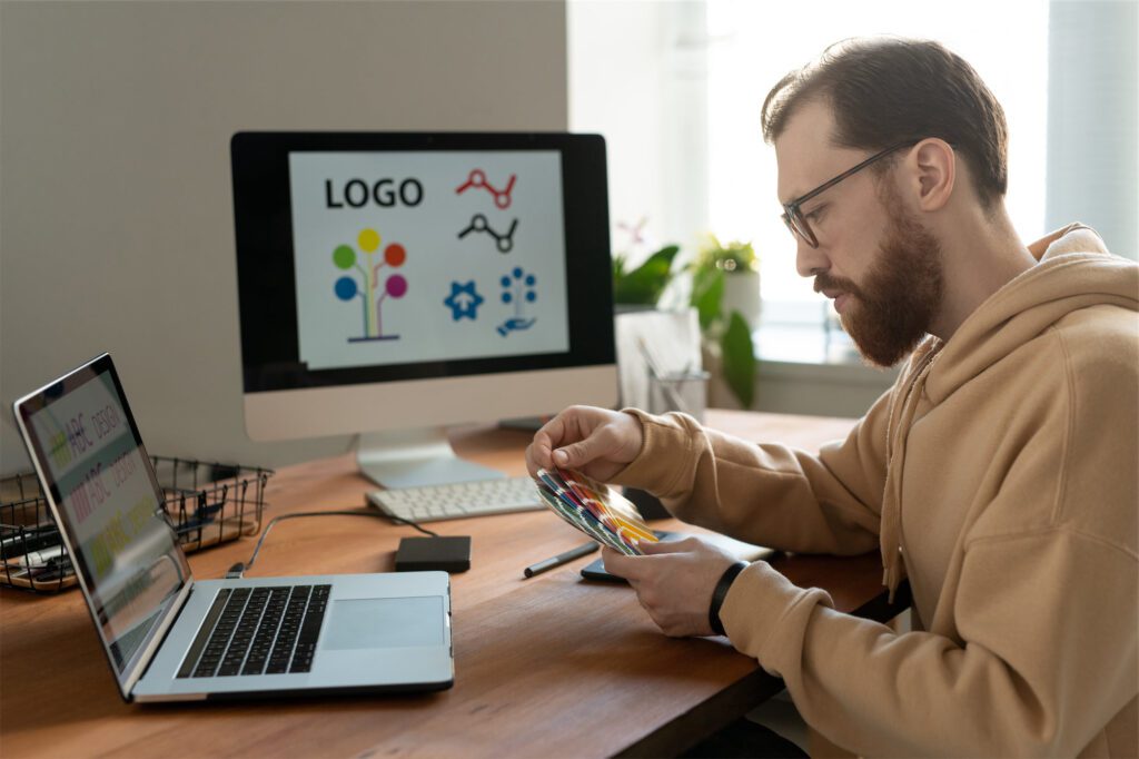 Creating a Visually Compelling Brand | Startup Branding Guide | Part 6 2 compressed working on logo design 2021 09 24 03 20 06 utc
